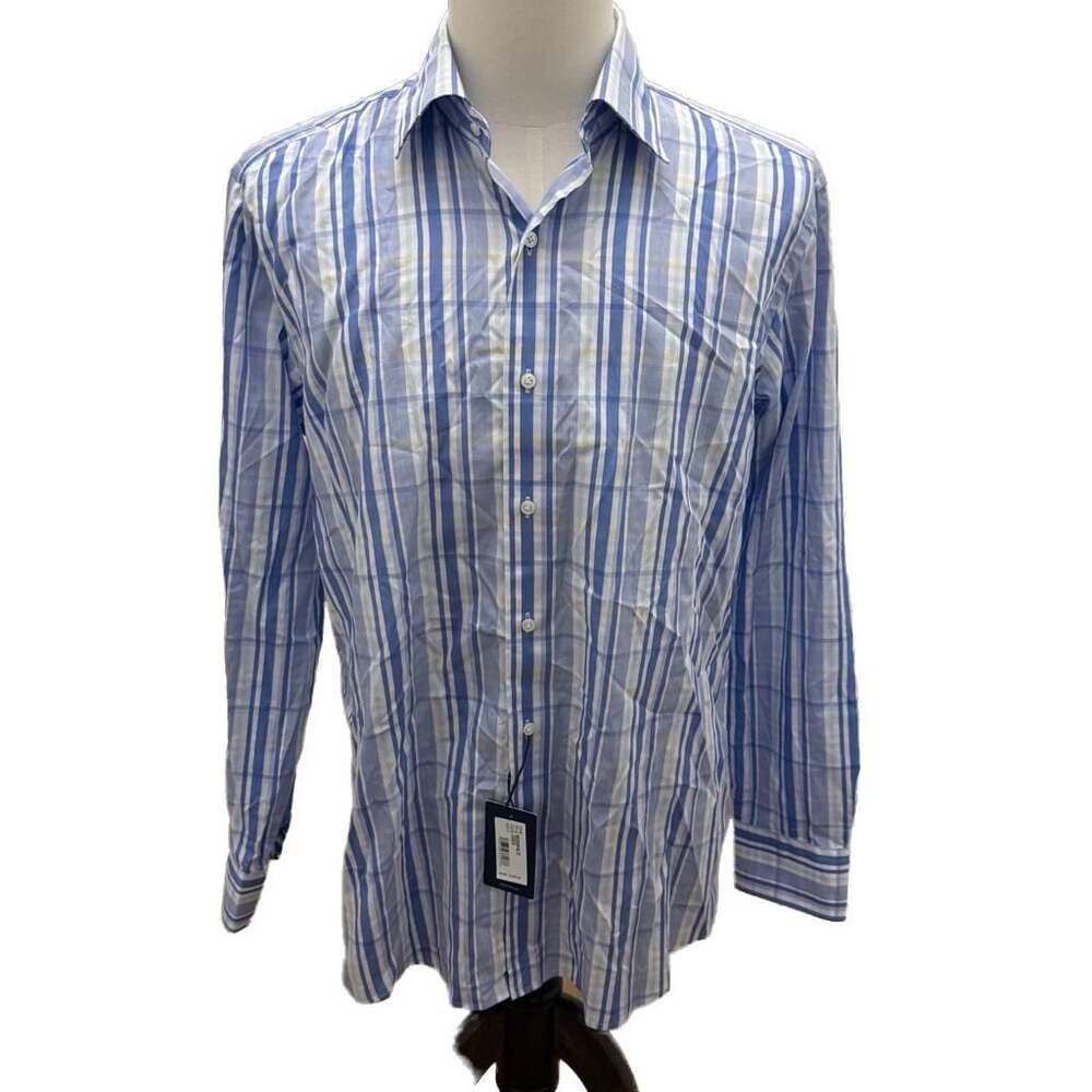 Peter Millar Crown Crafted Casca Striped Button Down Shirt Size L